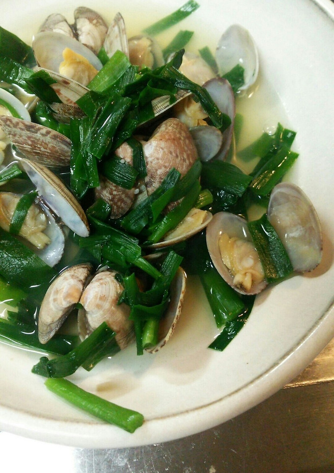 簡単レシピ あさりとにらのスープ煮-レシピのメイン写真