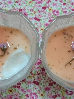 お花見桜杏仁豆腐-レシピのメイン写真