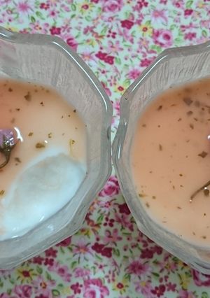 お花見桜杏仁豆腐-レシピのメイン写真