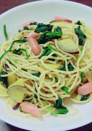 さつまいもを使った和風パスタ-レシピのメイン写真