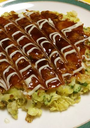 ベーコンとオクラでお好み焼き-レシピのメイン写真