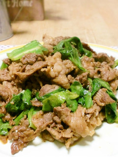 ぱぱっと!牛肉とレタスの炒め物-レシピのメイン写真