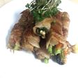 ごま味噌あじの簡単豚バラ野菜巻き