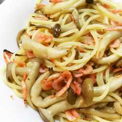รูปของ しめじと干しエビのパスタ