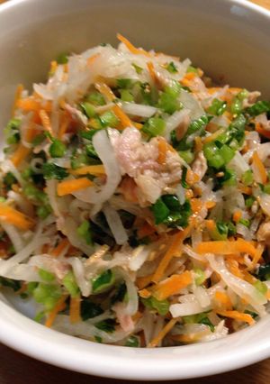 簡単ワサビ味の大人サラダ-レシピのメイン写真
