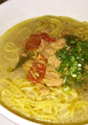 簡単ヘルシー　グリーンカレー　ラーメン-レシピのメイン写真