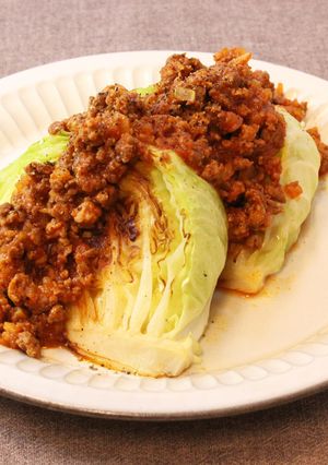 焼きキャベツのトマトミート-レシピのメイン写真