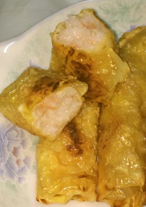 焼き海老アンの湯葉巻きー飲茶点心-レシピのメイン写真
