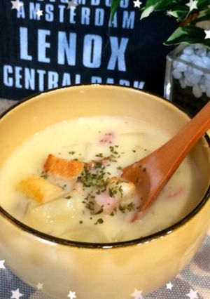 簡単♡朝食に食べる具沢山クラムチャウダー-レシピのメイン写真