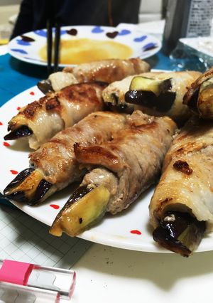 ナスの豚肉巻き焼き-レシピのメイン写真