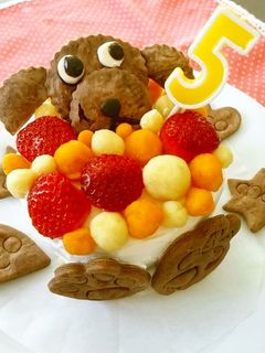 2016♡犬用バースデイケーキ♪-レシピのメイン写真
