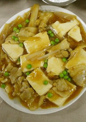 シェフ直伝★豚肉豆腐の煮込み(肉片豆腐)-レシピのメイン写真