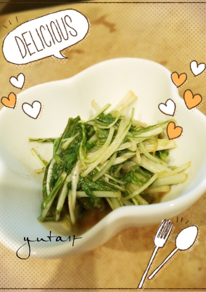 水菜のオイマヨ炒め-レシピのメイン写真