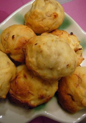 バナナの一口味噌パン：-レシピのメイン写真