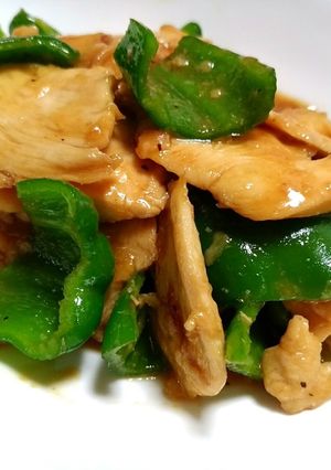 むね肉とピーマンのシンプル炒め-レシピのメイン写真