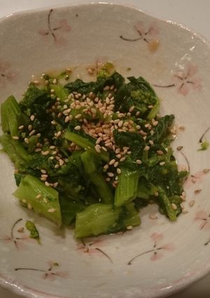 簡単！美味しい菜の花の辛し和え-レシピのメイン写真