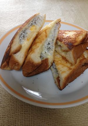 しらすのホットサンドトースト-レシピのメイン写真