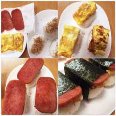 รูปของ たまご&スパムむすび