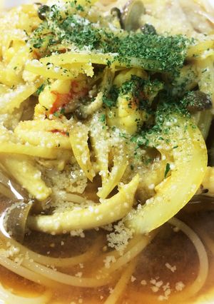 和風くりーみーカレースープパスタ-レシピのメイン写真
