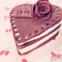 รูปของ 焼かない生チョコケーキ♡