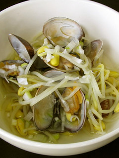 あさりと子大豆もやしの酒蒸し-レシピのメイン写真