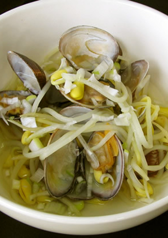 あさりと子大豆もやしの酒蒸し-レシピのメイン写真