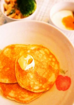 我が家の♪ふわふわもちもちパンケーキ-レシピのメイン写真