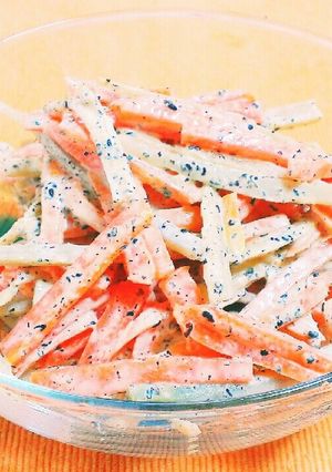 にんじんとごぼうのごまマヨ和え-レシピのメイン写真