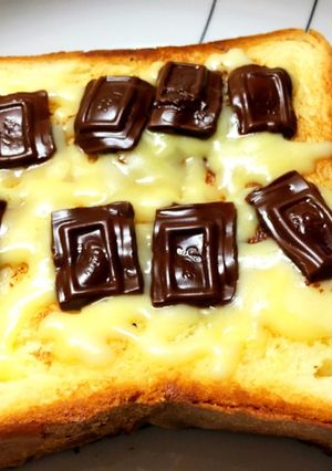 お手軽朝食☆チーズチョコトースト-レシピのメイン写真