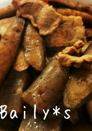 ゴボウと蒟蒻の煮物♪-レシピのメイン写真