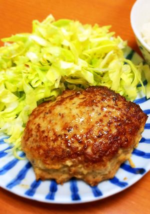 まな板&タレ不要！ゆかりハンバーグ♪-レシピのメイン写真