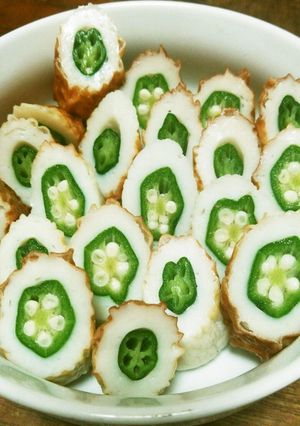 ♪お弁当♪竹輪のお蔵入り(オクラ)-レシピのメイン写真