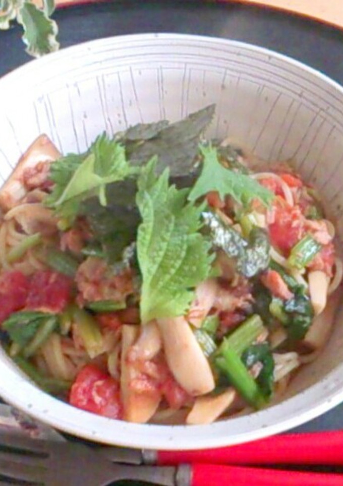 ほうれん草と茸の和風パスタ-レシピのメイン写真