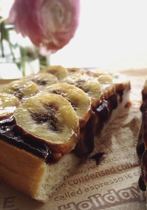 とろとろ！チョコバナナチーズトースト-レシピのメイン写真