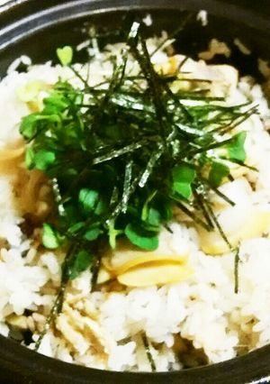 絶品！土鍋DEあさりの炊き込みご飯♪-レシピのメイン写真