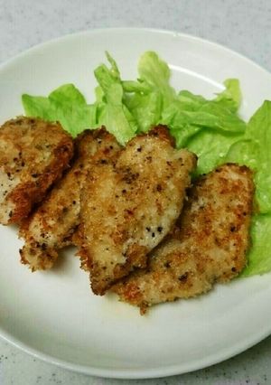 簡単！鶏むね肉のパン粉焼き～-レシピのメイン写真