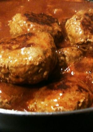 煮込みハンバーグ-レシピのメイン写真