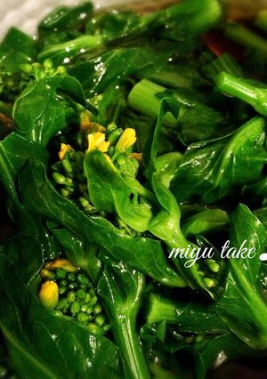 菜の花の下ごしらえ♪-レシピのメイン写真