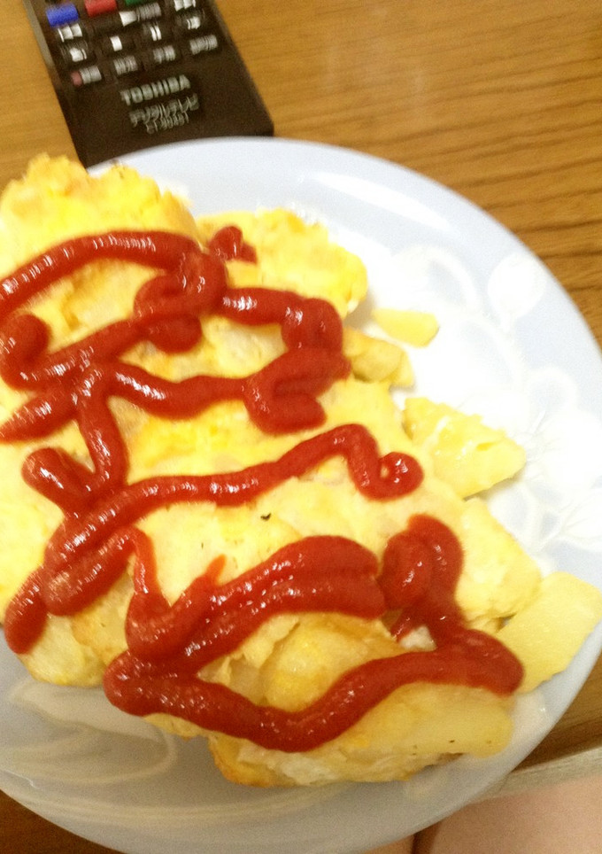 【軽食に】ジャガイモと卵の簡単炒め-レシピのメイン写真