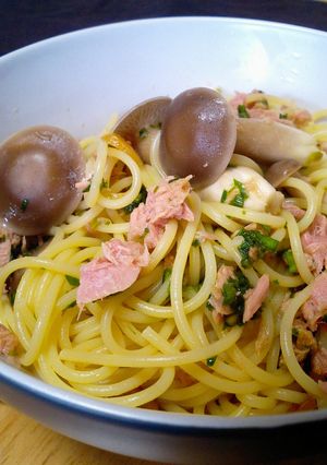 りんりんパスタ　ニラｖｓ大葉にんにく-レシピのメイン写真