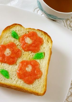 簡単！かわいい！カラフルチーズトースト-レシピのメイン写真