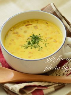 かぼちゃと玉ねぎのやさしいミルクスープ-レシピのメイン写真
