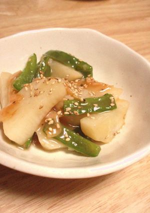 長芋とピーマンの簡単とろとろ煮☆-レシピのメイン写真