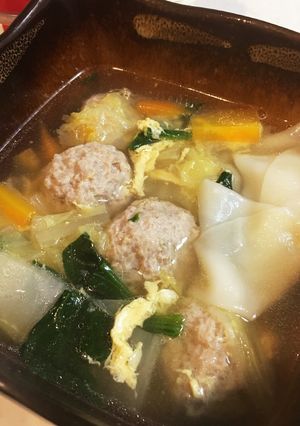 あったまる〜！ライオンヘッド中華スープ-レシピのメイン写真