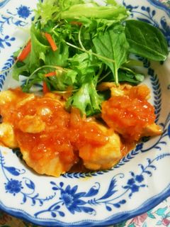 鶏むね肉のやわらかケチャップ煮-レシピのメイン写真