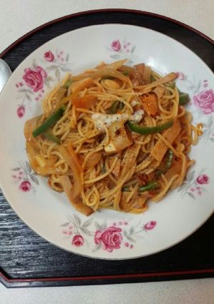 血管ダイエット食689（無油ナポリタン）-レシピのメイン写真