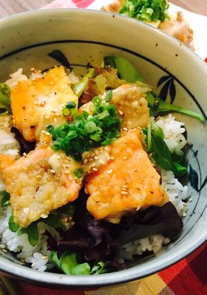 鮭ソテーの味噌マヨ丼-レシピのメイン写真