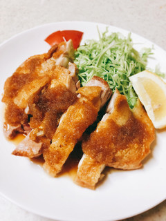 皮パリッパリ肉汁ジュワッとチキンステーキ-レシピのメイン写真