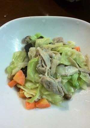 豚肉とたっぷり野菜の味噌炒め(減塩)-レシピのメイン写真