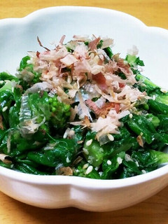 菜の花の♪えごま入り簡単ゴマ和え-レシピのメイン写真